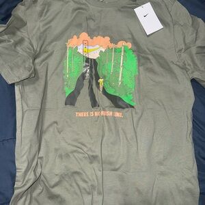 Nike Green Graphic Tee for Men